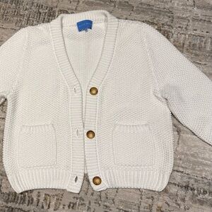 Alice Walk Cream Button-Front Knit Cardigan